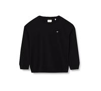 GANT Rel Shield C-Neck Sweat Sudadera, Black, M para Mujer