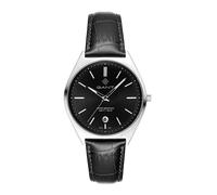 Gant Abington G201002 - Reloj de Pulsera para Hombre de Cuarzo de 41 mm con Caja de Acero Inoxidable, Esfera Negra, Correa de Piel Negra, Fecha, 5 ATM