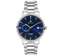 GANT Reloj de Cuarzo East Hill Cuarzo 5 ATM, Plateado y Azul, uno Que es, Pulsera
