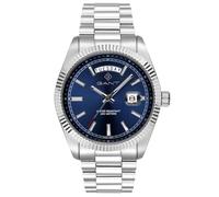 GANT Reloj de hombre Fairfax G189002 para hombre, acero inoxidable, esfera azul, mecanismo de cuarzo japonés, 41 mm, cristal mineral, fecha, día de la semana, 10 ATM