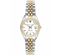 Gant Reloj de Mujer Sussex Mini Bijou G181102, Acero Inoxidable Bicolor, 28 mm, Esfera Blanca, Bisel de Cristal, Fecha, Movimiento de Cuarzo, 10 ATM