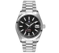 GANT Reloj Eastham G161012 para Hombre, Caja de Acero Inoxidable de 41 mm, Esfera Plateada, Correa de Acero Inoxidable, Color Plateado, Mecanismo de Cuarzo japonés, Cristal Mineral, Fecha, 10 ATM