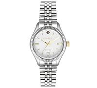 GANT Reloj Sussex G136003 para Mujer, Acero Inoxidable, Oro y Plata, 34 mm, Esfera Blanca, Movimiento de Cuarzo japonés, 5 ATM