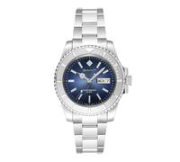 GANT Reloj Watertown G204002 para Hombre, Acero Inoxidable Plateado, Esfera Azul Sunray, Movimiento de Cuarzo japonés, Cristal Mineral, día y Fecha, 10 ATM