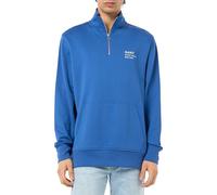 GANT Sudadera para Hombre Script Graphic con Media Cremallera, Color Azul., L
