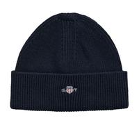 GANT Shield Cotton Beanie Gorro, Azul Noche, Talla única Unisex niños