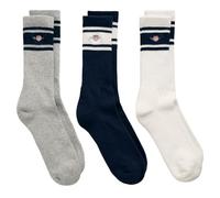GANT SHIELD SPORT SOCKS 3-PACK, Herren calcetines Hombre, EVENING BLUE,