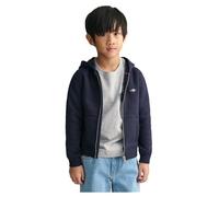 GANT Shield Zip Hoodie Suéter cárdigan, Evening Blue, 98-104 Infantil Unisex
