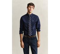 GANT Slim Poplin Shirt Camisa de Vestir, Marine, M para Hombre