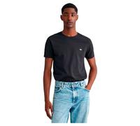 GANT Slim Pique SS T-Shirt Camiseta, Negro, 3XL Hombres