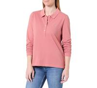 GANT Slim Shield LS Pique Polo Camisa, Rosa, L Mujeres