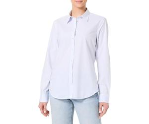 GANT Slim Striped Poplin Shirt Blusas, Azul Claro, 42 Mujeres