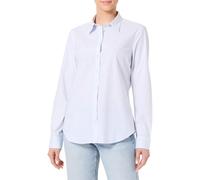 GANT Slim Striped Poplin Shirt Blusas, Azul Claro, 44 Mujeres