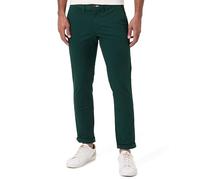 GANT Slim Twill Chinos, Tartán Green, 33W / 36L