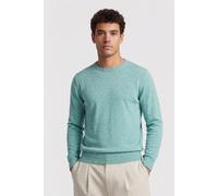 GANT Slub Cotton Linen C-neck Ocean Green Melange Talla: M | Jerséis Outlet | Hombre | Blanco