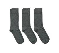 GANT SOFT COTTON SOCKS 3-PACK, Calcetines Hombre, CHARCOAL MELANGE, Standard