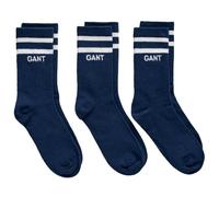 GANT Sport Socks 3-Pack Calcetines, Azul Noche, 37-39 Unisex niños