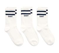 GANT Sport Socks 3-Pack Calcetines, Blanco, 34-36 Unisex niños