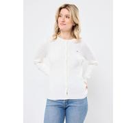 GANT STRETCH COTTON CABLE CARDIGAN M Blanco