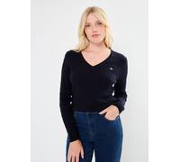 GANT Stretch Cotton Cable V-Neck M Azul