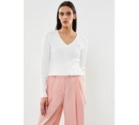 GANT Jersey de algodón con Cuello en V para Mujer, Cáscara De Huevo, XS