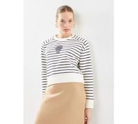 GANT Striped Monogram C-Neck Sweat XL Blanco