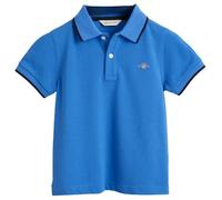 GANT Striped Polo Pique Rugger Camisa, Azul Marino, 92 Unisex niños
