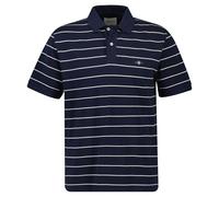 GANT Striped SS Polo Camisa, Azul Noche, M Hombres