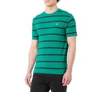 GANT Striped SS T-Shirt Camiseta, Butternut Green, XXL Hombres