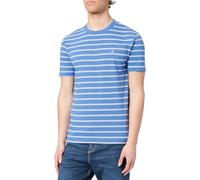 GANT Striped SS Tshirt Camiseta, Color Azul, S Hombres