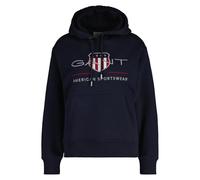 GANT Sudadera con Capucha Archive Shield, Azul Noche, XS