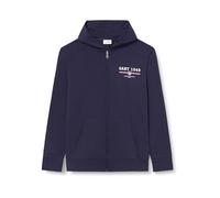 GANT Graphic Full Zip Hoodie Sudadera con Capucha, Azul Noche, M para Hombre