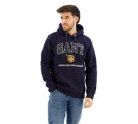 GANT Sudadera con Capucha gráfica, Azul Noche, XXL