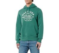 GANT Sudadera con Capucha gráfica, Verde leñoso, M para Hombre