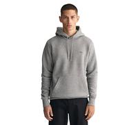 GANT Reg Shield Hoodie Sudadera con Capucha, Grey Melange, L para Hombre