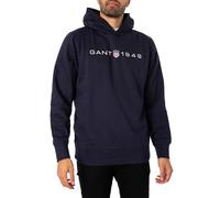 GANT Sudadera con Capucha para Hombre, Azul Noche, XL