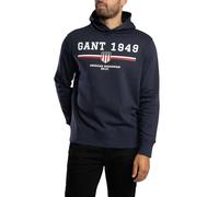 GANT Sudadera con Capucha para Hombre, Color Azul, Azul Noche, XXL