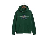 GANT Sudadera con Capucha para Hombre, Verde Bosque, XL