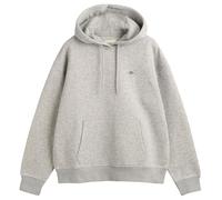 GANT Sudadera con Capucha para Mujer Shield, Gris Claro, XL