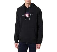 GANT Sudadera con Capucha Reg Archive Shield para Hombre, Negro, L