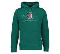 GANT Sudadera con Capucha REG Archive Shield, Verde Oscuro, S