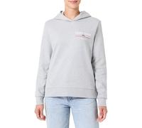 GANT Sudadera con Capucha REG Graphic, Gris Claro, S