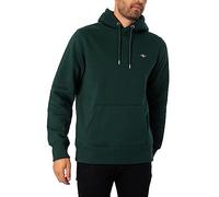 GANT Sudadera con Capucha Reg Shield, Tartán Green, L para Hombre