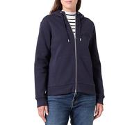 GANT Sudadera con Capucha REG Tonal Shield con Cremallera, Azul Noche, S