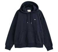 GANT Sudadera con Capucha Shield, Azul Noche, M para Mujer