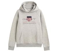 GANT Sudadera con Capucha Unisex para niños Archive Shield, Gris Claro, 134-140 cm