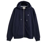 GANT Sudadera con Capucha y Cremallera para Mujer, Azul Noche, L