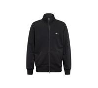 GANT Sudadera con Cremallera Completa para Hombre, Color Negro, estándar, Negro, S