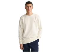 GANT Sudadera con Cuello en C REG Shield para Hombre, cáscara de Huevo, XXL, Cáscara De Huevo, XXL