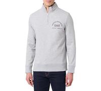 GANT Sudadera con Media Cremallera para Hombre, Gris, M